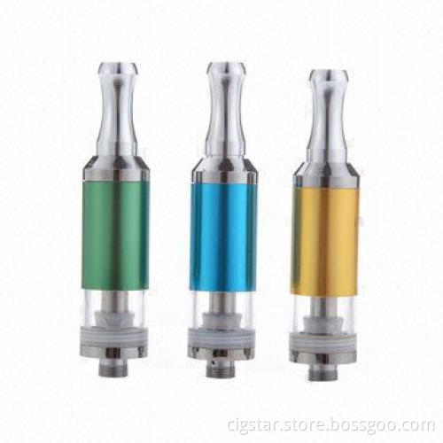 E-cigarette Replaceable Coil Atomizers/Clearomizers with 1.6mL Volume, Pyrex Glass Tank
